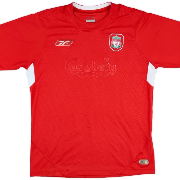 VINTAGE REEBOK CARLSBERG LIVERPOOL HOME JERSEY PREMIER LEAGUE FOOTBALL SOCCER XL